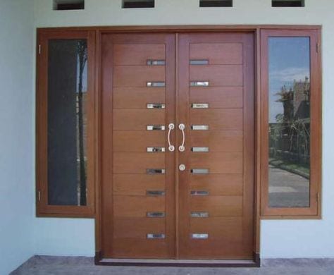 model pintu rumah minimalis 2 pintu terbaru