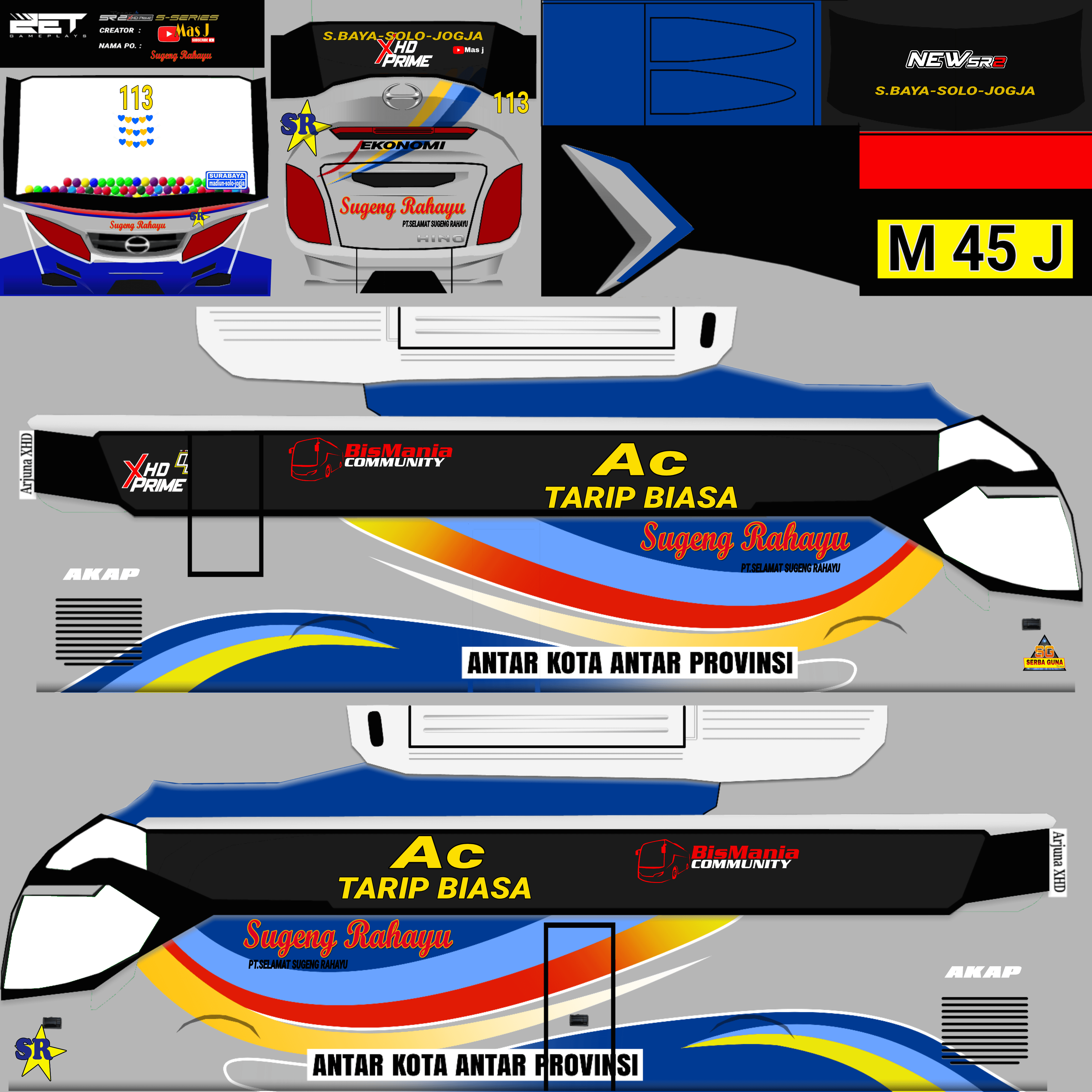 livery bussid sugeng rahayu