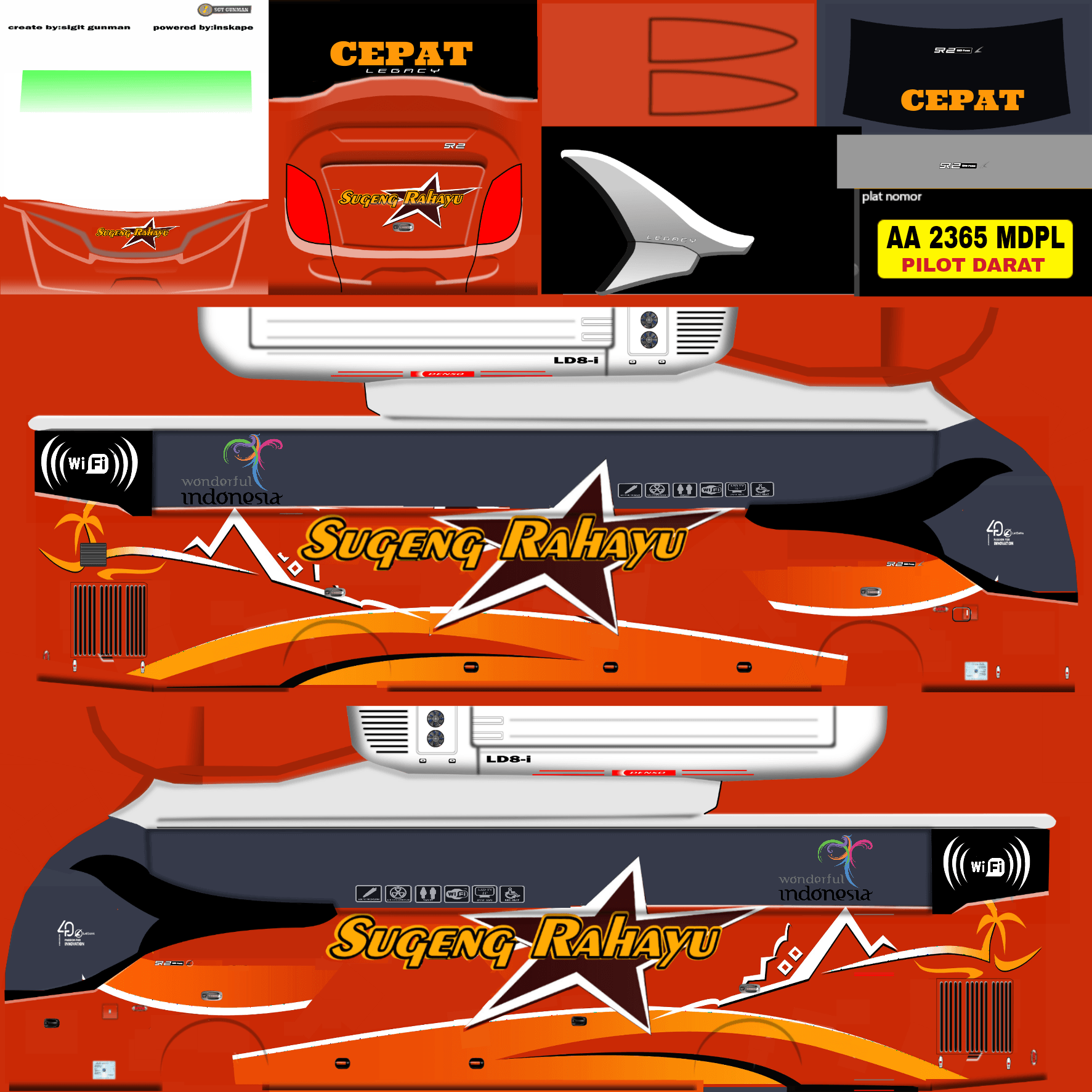 livery bussid sugeng rahayu