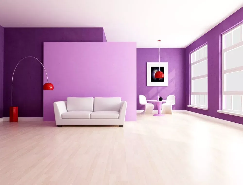 warna cat rumah ungu