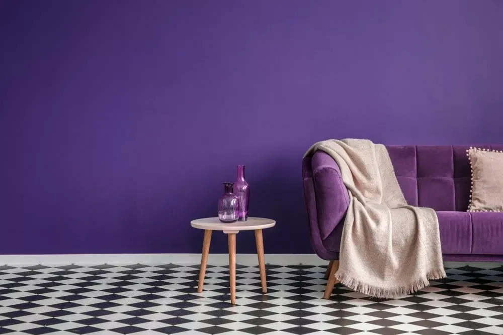 warna cat rumah ungu