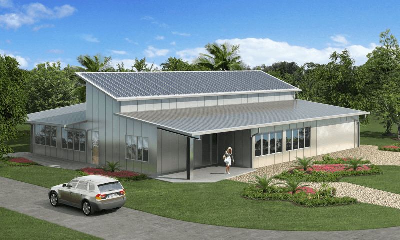 Desain Rumah Rangka Besi