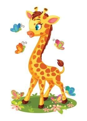 Gambar Jerapah Kartun