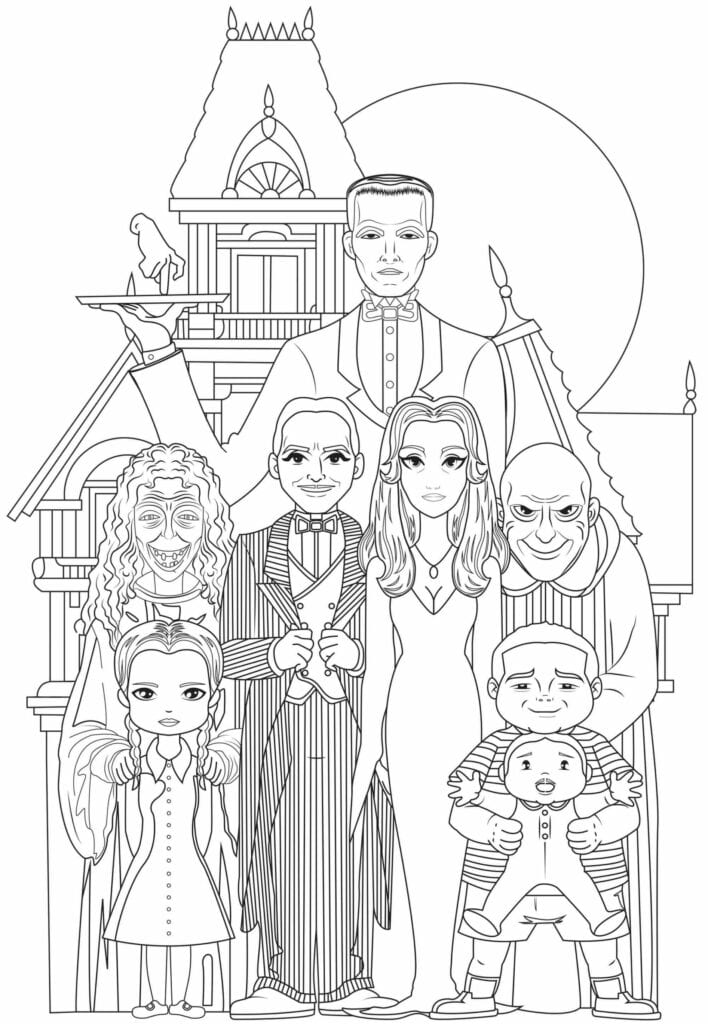 Mewarnai Gambar Keluarga Besar