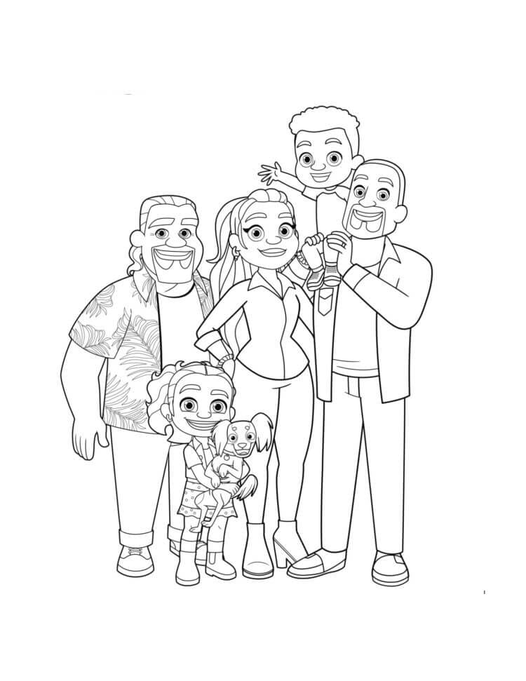 Mewarnai Gambar Keluarga Besar