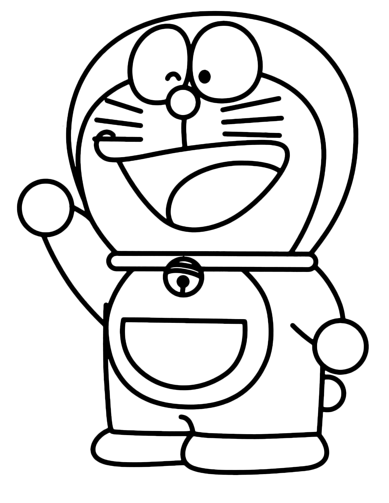 Gambar Kartun Lucu Hitam Putih