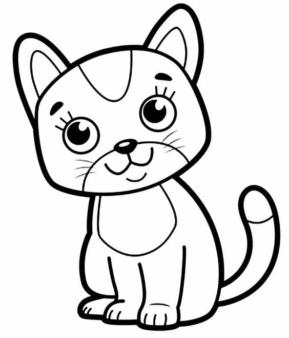 Gambar Kartun Lucu Hitam Putih