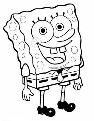 Gambar Kartun Lucu Hitam Putih