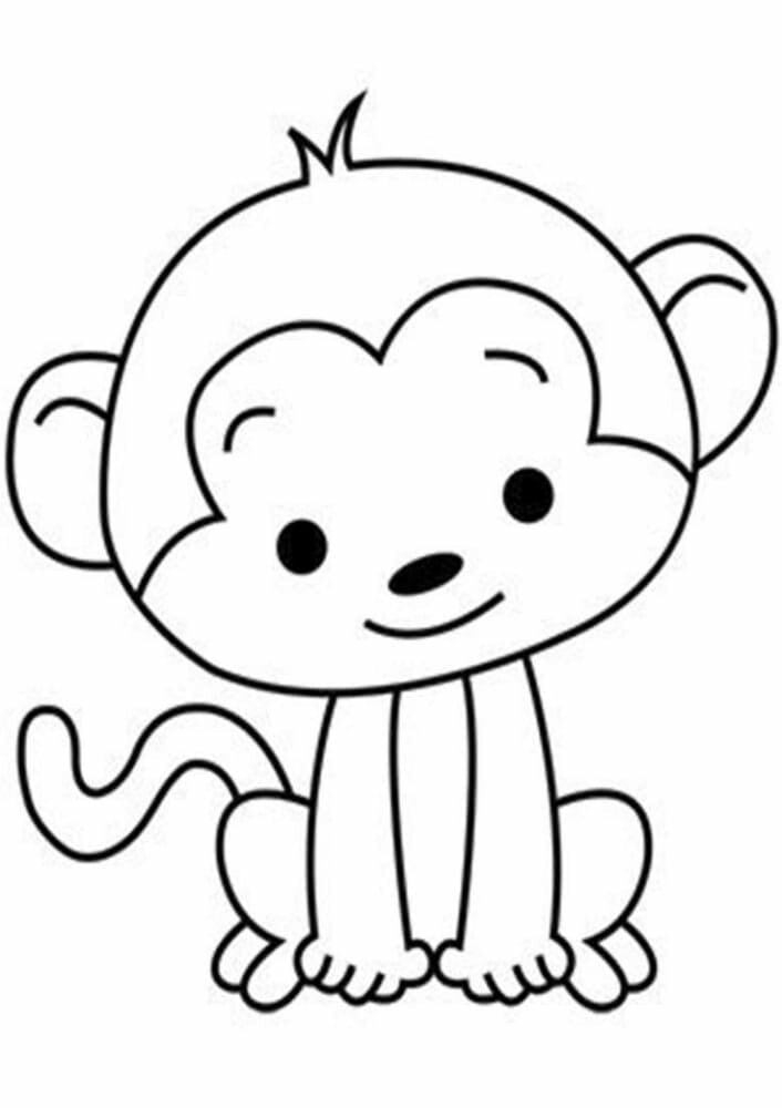 Gambar Kartun Lucu Hitam Putih