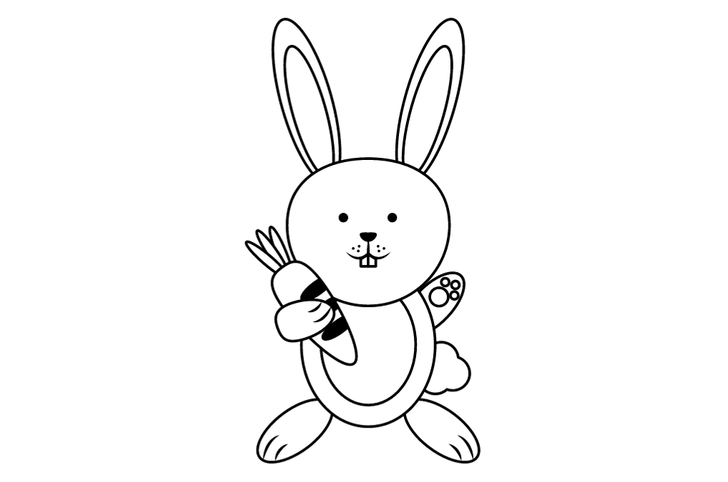 Gambar Kartun Lucu Hitam Putih