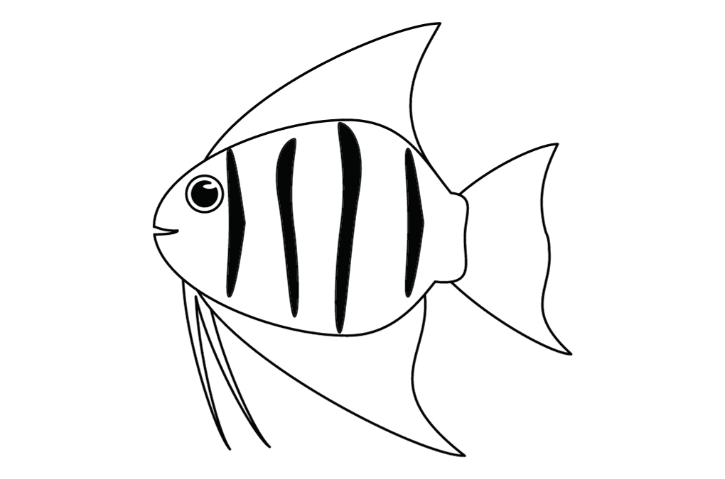 Gambar Kartun Lucu Hitam Putih