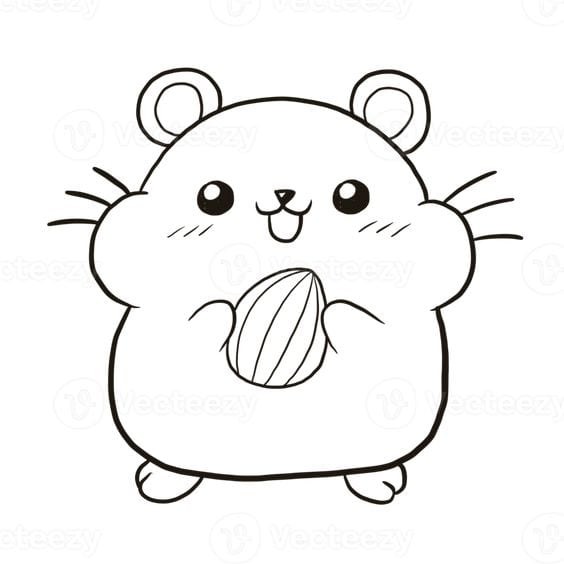 Gambar Kartun Lucu Hitam Putih