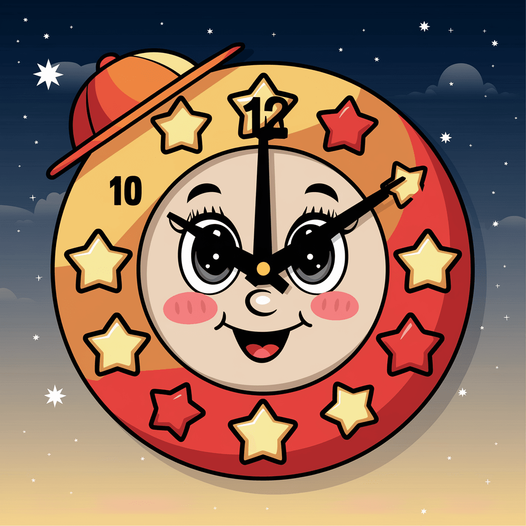 gambar jam dinding kartun tanpa jarum