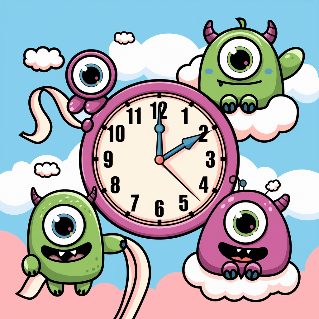 gambar jam dinding kartun tanpa jarum