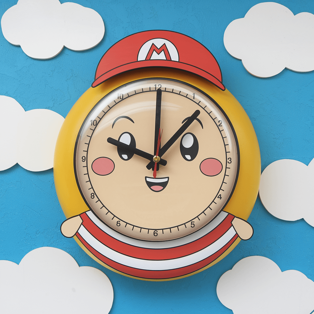 gambar jam dinding kartun tanpa jarum