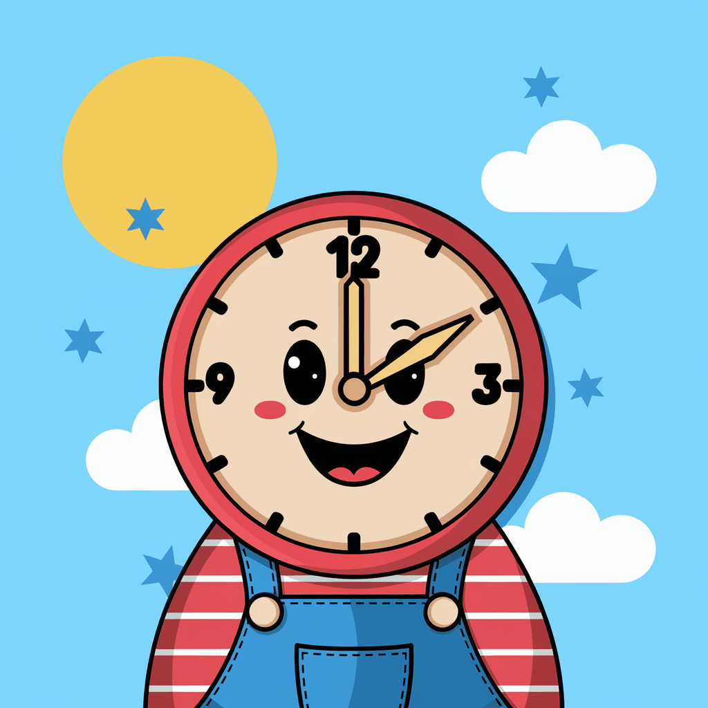 gambar jam dinding kartun tanpa jarum