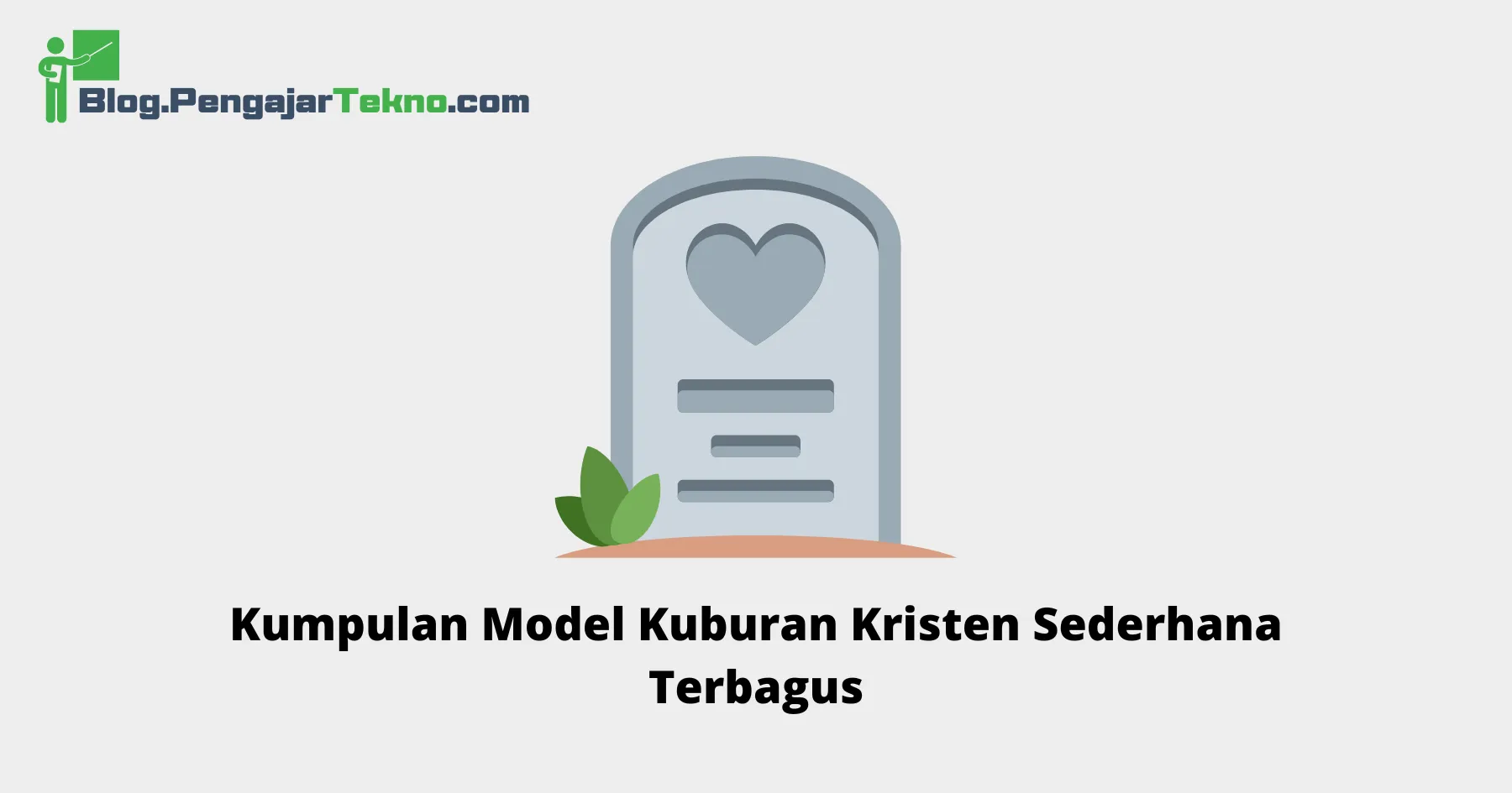 model kuburan kristen sederhana