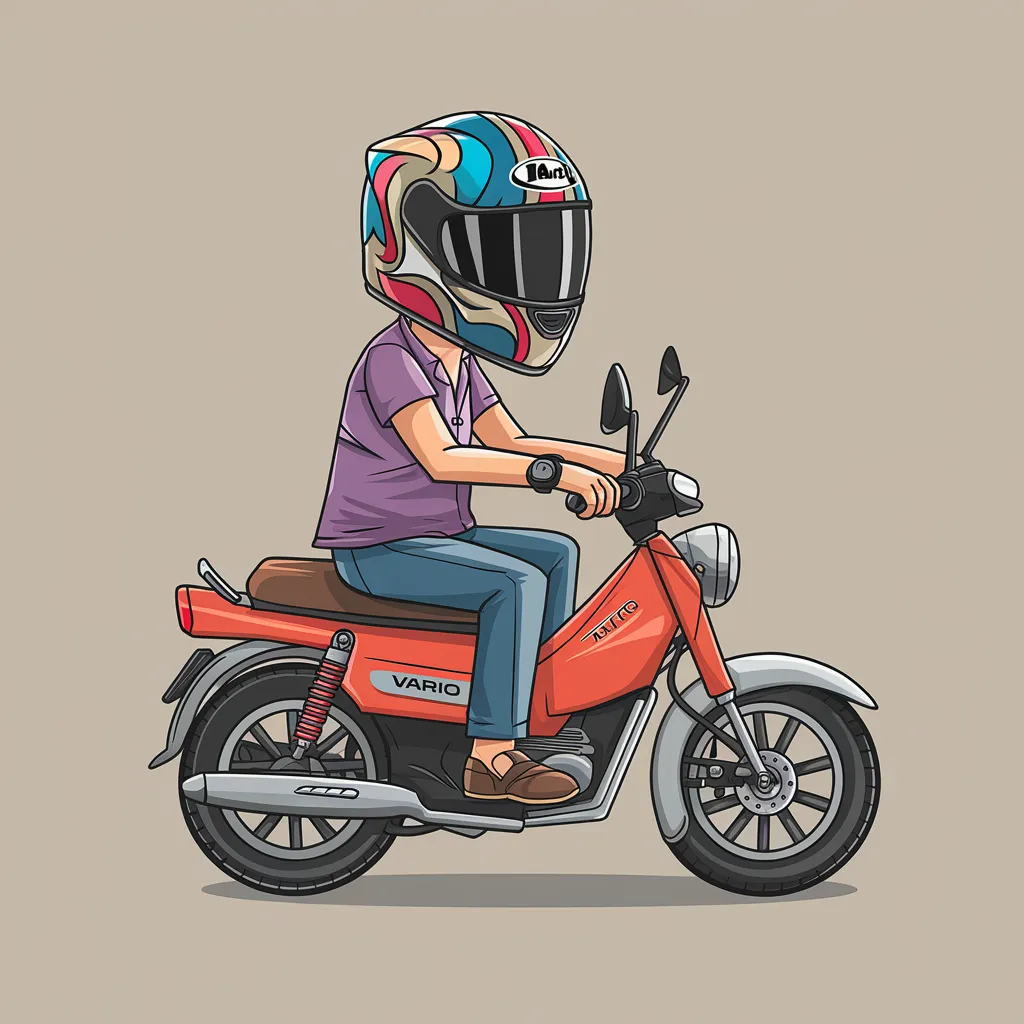 gambar kartun motor vario 150 17