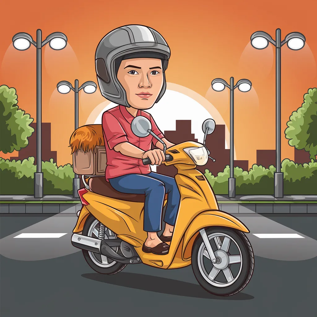 gambar kartun motor vario 150 18