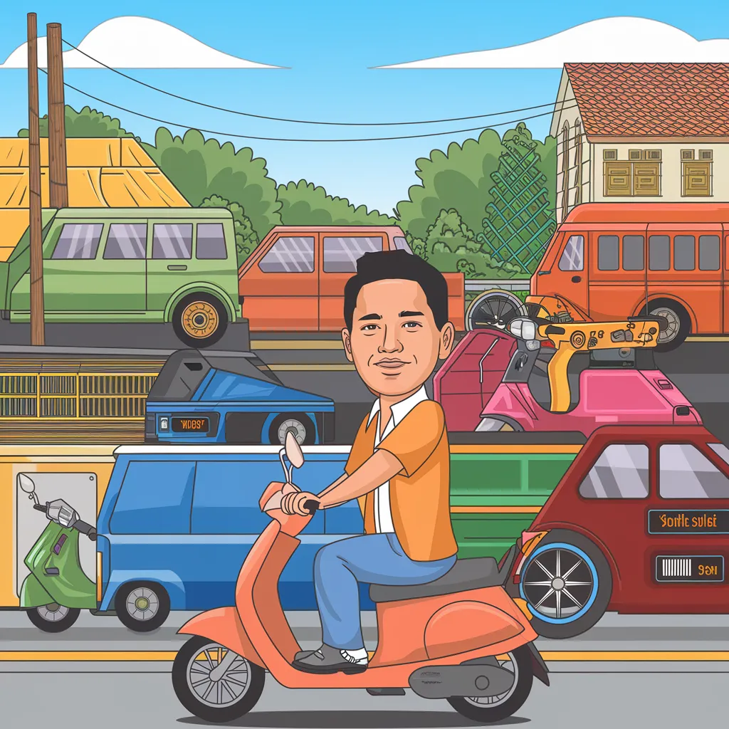 gambar kartun motor vario 150 16