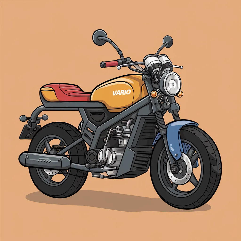 gambar kartun motor vario 150 14